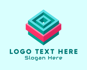 Internet - Maze Cube Game logo design