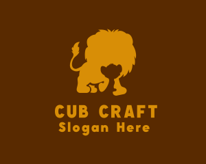 Cub - Wild Lion Cub logo design