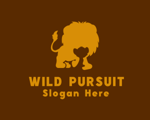 Wild Lion Cub  logo design