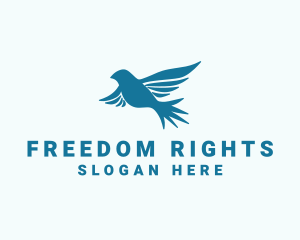 Dove Bird Freedom logo design