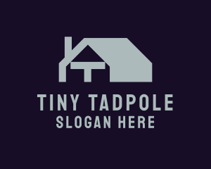 Geometric Home Letter T  logo design