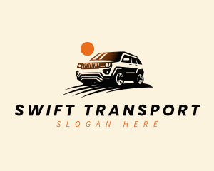 SUV Vehicle Transportation logo design