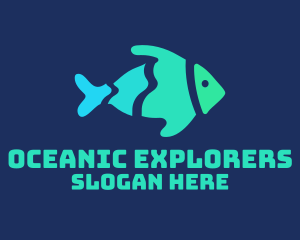 Marine Biology - Gradient Pet Fish logo design