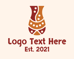 Home Decoration - Pottery Vase Art logo design
