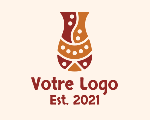 Home Decoration - Pottery Vase Art logo design