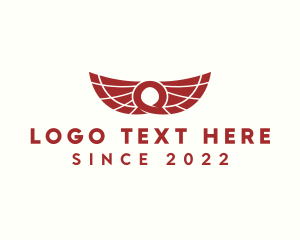 Aeroplane - Aviation Transportation Wing logo design