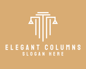 Law Column Pillar logo design