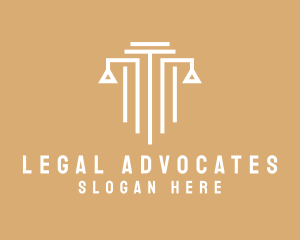 Law Column Pillar logo design