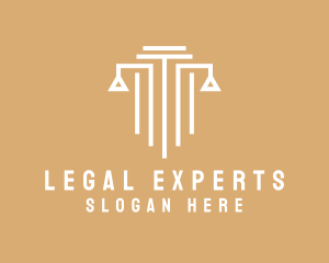 Law - Law Column Pillar logo design