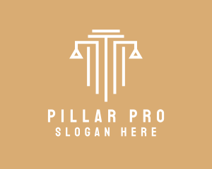 Law Column Pillar logo design