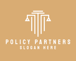 Legislative - Law Column Pillar logo design