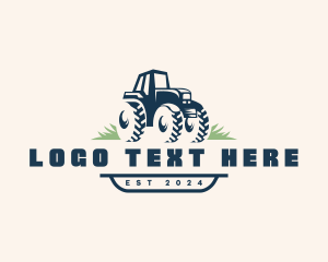 Plow - Tractor Field Agriculture logo design