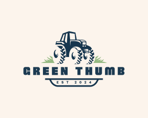 Cultivating - Tractor Field Agriculture logo design