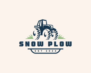 Tractor Field Agriculture logo design