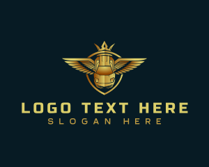 Sedan - Auto Wings Luxury logo design