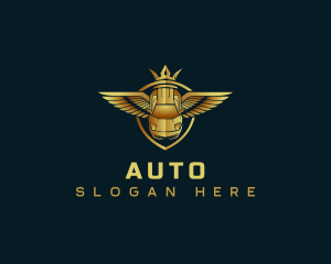 Auto Wings Luxury logo design