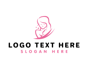 Babe - Mother Baby Pediatrics logo design