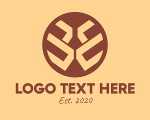 Gele - Brown Ethnic Buckler logo design