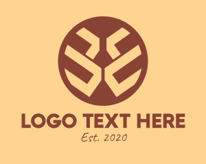 Tribe - Brown Ethnic Buckler logo design