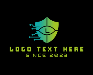 Futuristic - Tech Shield Software App logo design