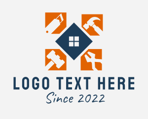 Carpentry - Home Renovation Tools logo design