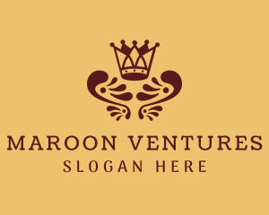 Maroon - Maroon Crown Heraldry logo design