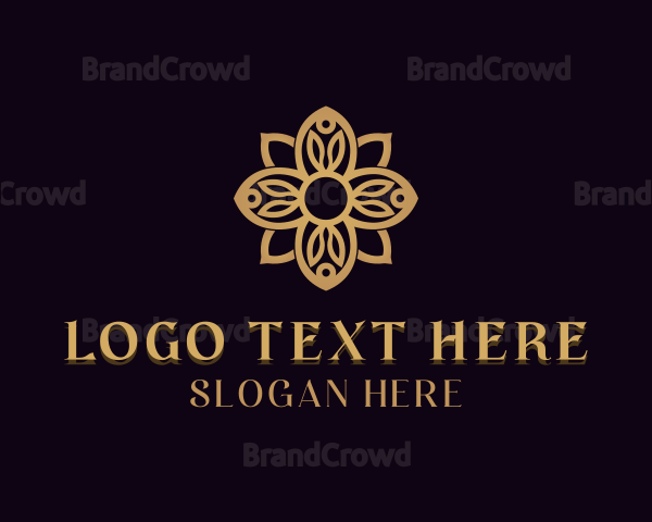 Luxury Flower Wedding Logo