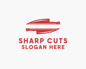 Cut - Cooking Knife Blade logo design
