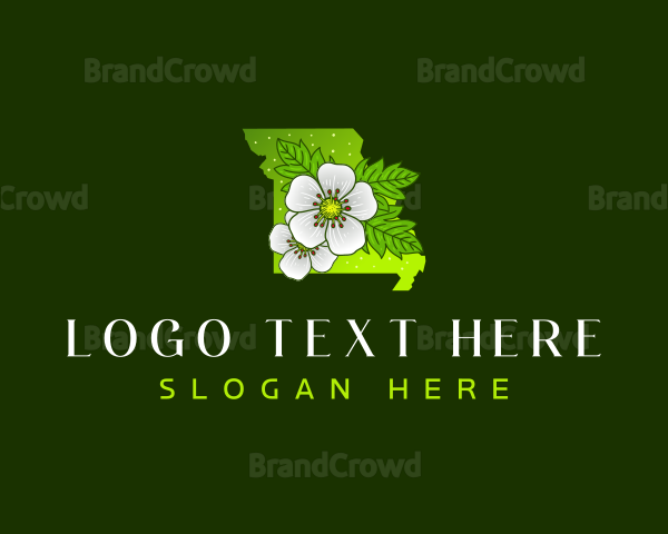 Missouri Hawthorn Blossom Logo