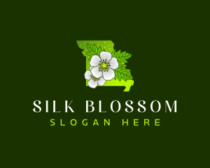 Missouri Hawthorn Blossom logo design