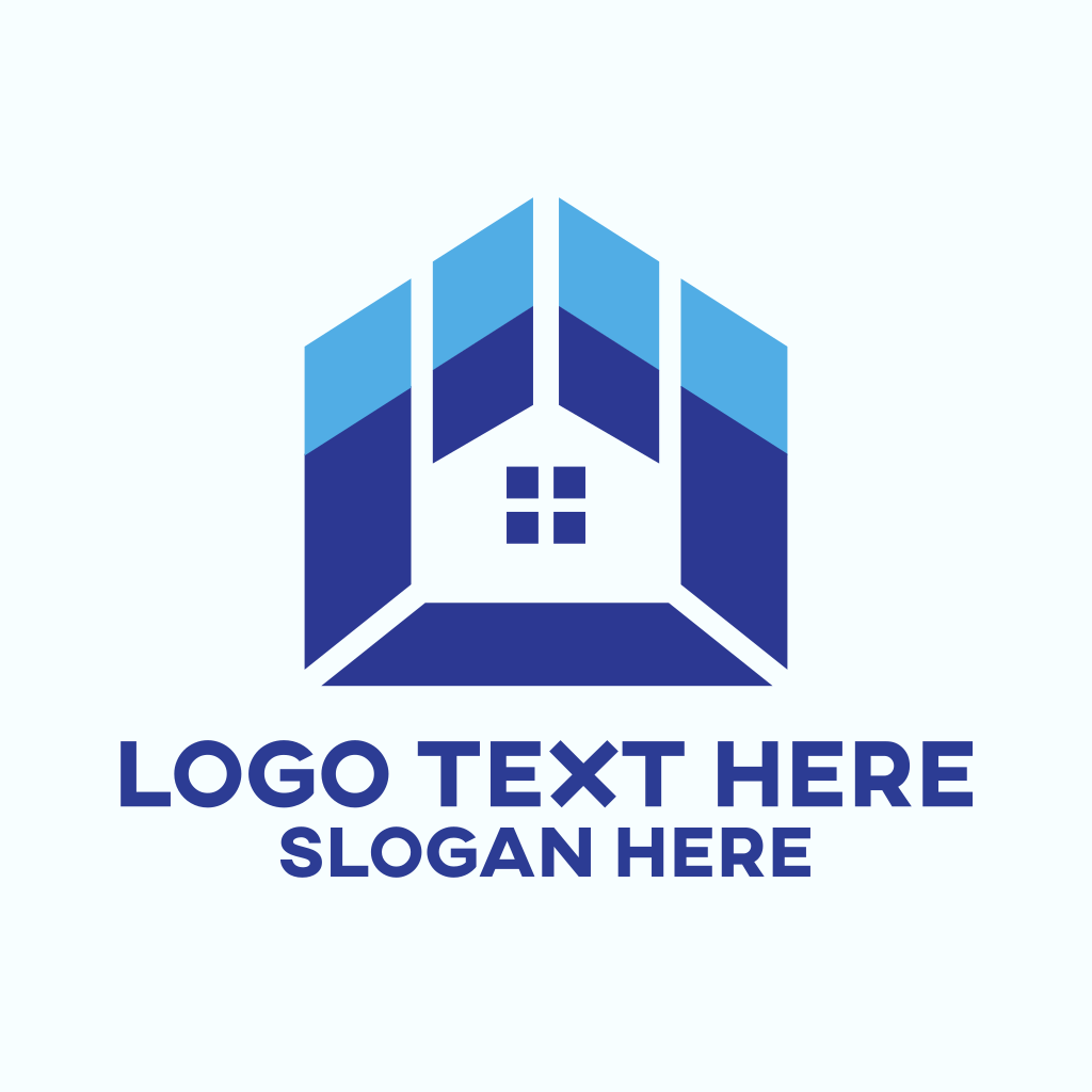 Blue Real Estate House Logo | BrandCrowd Logo Maker