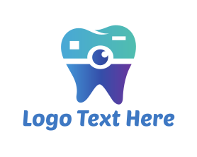 Camera - Tooth Camera logo design