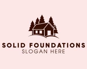 Village - Forest Vacation House logo design