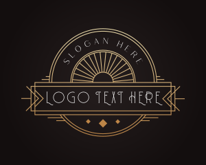 Vintage - Classic Art Deco Ornament logo design