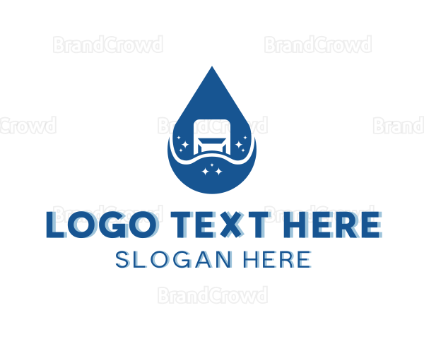 Auto Car Wash Cleaning Logo