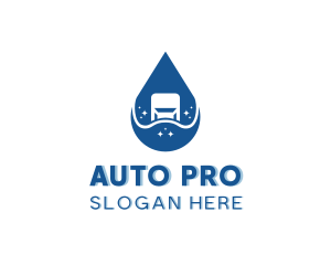 Auto Car Wash Cleaning logo design