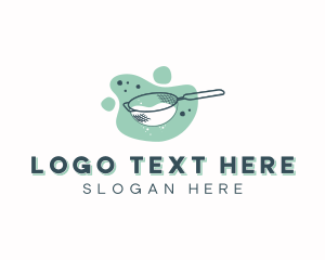 Strainer - Baking Mesh Strainer logo design