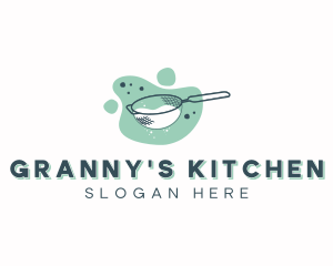 Baking Mesh Strainer logo design