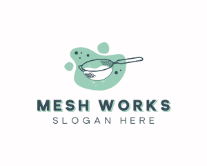 Baking Mesh Strainer logo design