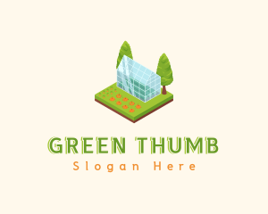 Cultivating - Greenhouse Farm Vegetables logo design