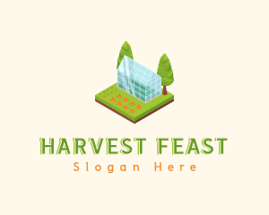 Greenhouse Farm Vegetables logo design