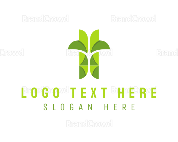 Garden Bamboo Leaf Logo