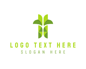 Vegan - Garden Bamboo Leaf logo design