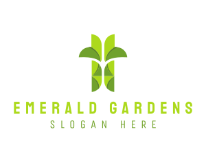 Garden Bamboo Leaf logo design