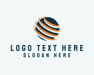 Freight - Marketing Sphere Globe logo design