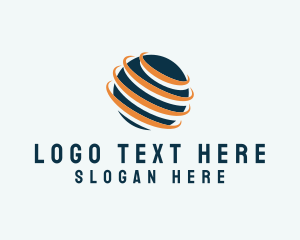 Global - Marketing Sphere Globe logo design