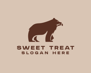 Brown Bear Animal logo design