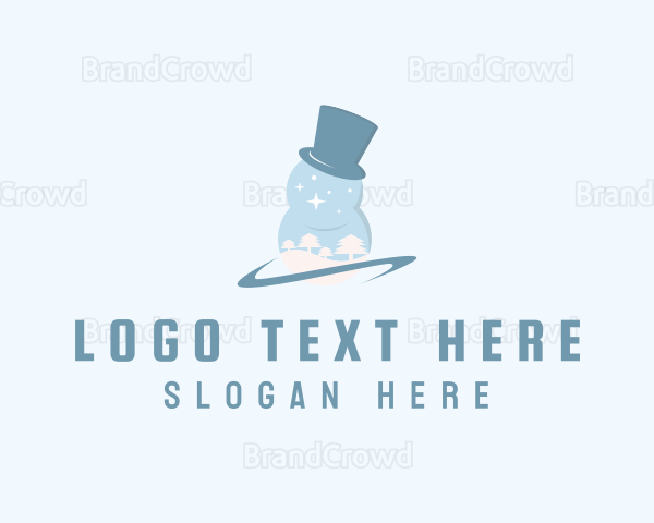 Snowman Top Hat Logo
