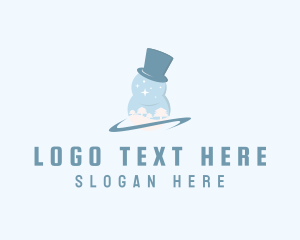 Celebration - Snowman Top Hat logo design