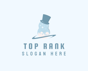 Snowman Top Hat logo design